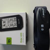 gps per bici  e cardio con fascia bluetooth