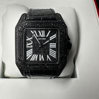 Cartier Santos 100 Xl smeraldi neri ref.2656