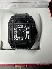 Cartier Santos 100 Xl smeraldi neri ref.2656