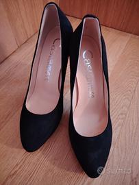 décolleté nere scamosciate 