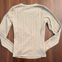 Maglia a Costine Beige Tally Weijl (Taglia S)