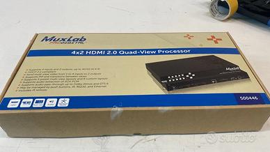 Processore video Quad-View 4×2, visione simultanea