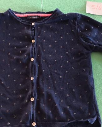 Cardigan bambina In Extenso, taglia 5 anni.