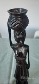 STATUETTA TRIBALE  AFRICANA  IN LEGNO