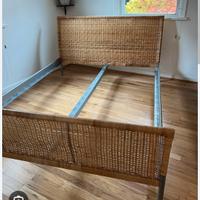 letto  ikea in rattan
