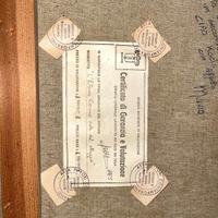 quadro "l'eterno Cervino visto dal villaggio"