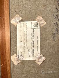 quadro "l'eterno Cervino visto dal villaggio"