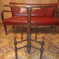 Tavolino Tripode Antico (Gueridon) in Legno Massel