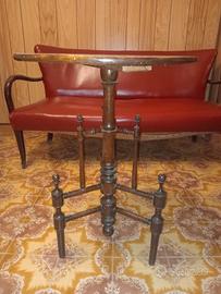 Tavolino Tripode Antico (Gueridon) in Legno Massel