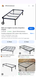 Reti letto metalliche