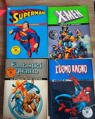 fumetti uomo ragno Superman X-Men fantastici 4