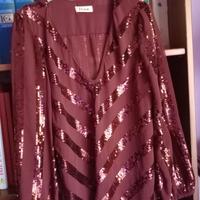 Blusa con paillettes 