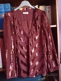 Blusa con paillettes 