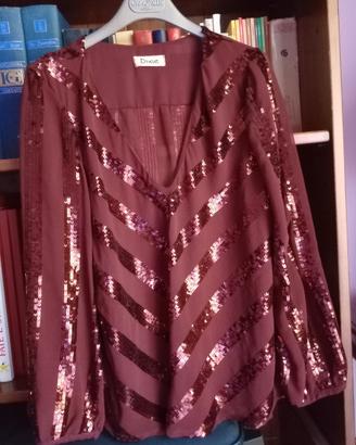 Blusa con paillettes 