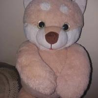 Pelusche lupo scaldamani alto 40 cm 