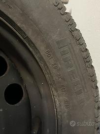 4 gomme termiche e cerchi acciaio Opel meriva