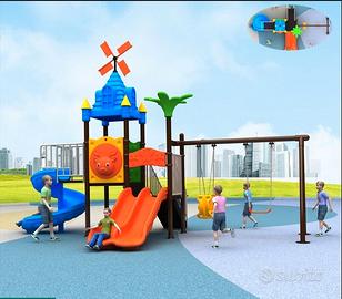 Torretta Mulino con 2scivoli e 2 altalene