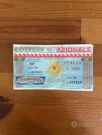 Biglietto lotteria da collezzione