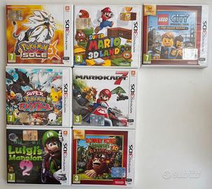 Lotto 7 giochi Nintendo 3DS - custodia completa