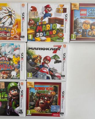 Lotto 7 giochi Nintendo 3DS - custodia completa