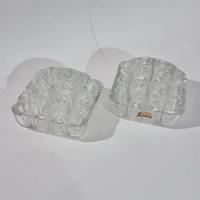 Porta fiori in vetro cecoslovacco