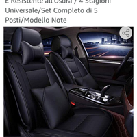 Coprisedili semi-pelle e traspirante