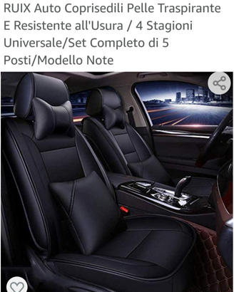 Coprisedili semi-pelle e traspirante