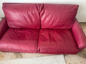 Coppia di divani bordeaux