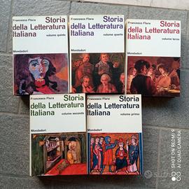 Storia della letteratura italiana n. 5 volumi cofa