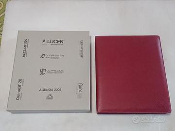 AGENDA ORGANIZER PELLE ROSSA MALESCI 2008