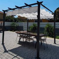 Gazebo Alluminio Telo Scorrevole 3x4 o 3x3 da 420e