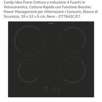 piano cottura a induzione Candy