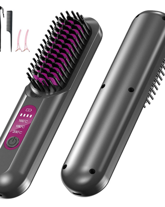 Spazzola lisciante per capelli senza fili