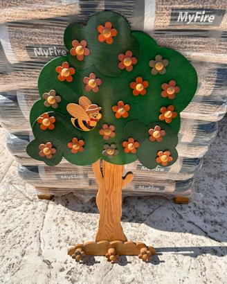 Attaccapanni in legno per cameretta dei bambini