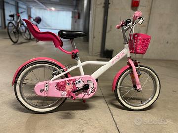 Bici bambina Btwin ruota 16 pollici con accessori