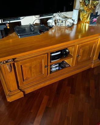 Mobile porta TV classico in legno massello