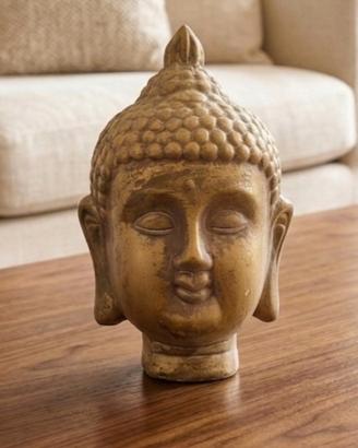 Testa di Buddha oro anticato  €9 cm20