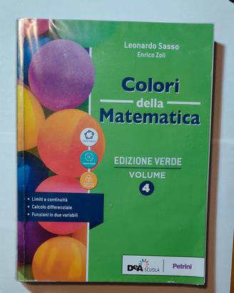 Colori della Matematica Vol. 4 Ed Verde Sasso Zoli