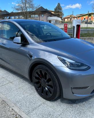 Tesla Model Y Performance AWD – Argento Mercurio