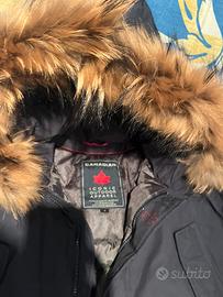 Giubbotto blu con cappuccio 14 anni