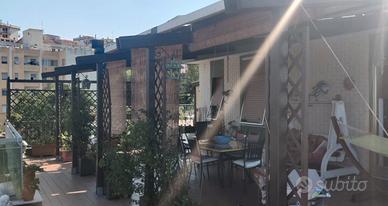 Pergola in legno con copertura PVC 10 mt x 5 mt