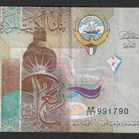 Kuwait - banconota circolata da 1/4 Dinaro P-29c