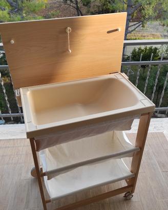 fasciatoio Foppapedretti con vasca per bagnetto