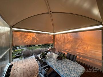 Gazebo fisso professionale con pareti
