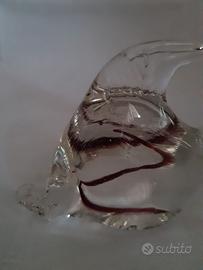 Pesce tropicale in vetro soffiato.