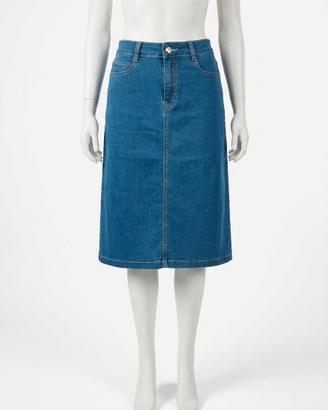 Gonna di jeans midi Miss Natalie – Taglia L