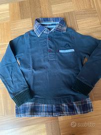Camicia felpa bambino 6 anni quadri Kappa