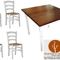 Set Cod271 Sedie Tavoli Bar Ristorante Shabby Chic