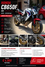 Honda cb650f grafiche hrc