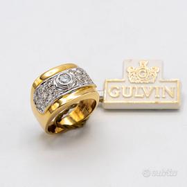 ANELLO G U L V I N IN ORO 18 KT DIAMANTI A.11